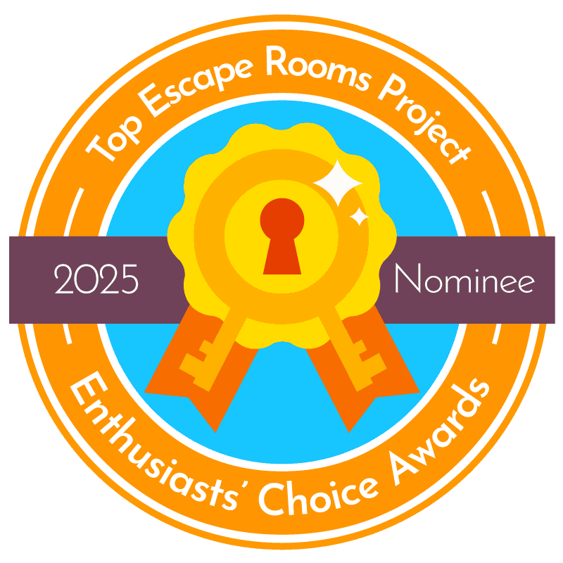 TERPECA 2025 Nominee Badge - Dog Days at Prototype Escape Games Jacksonville FL